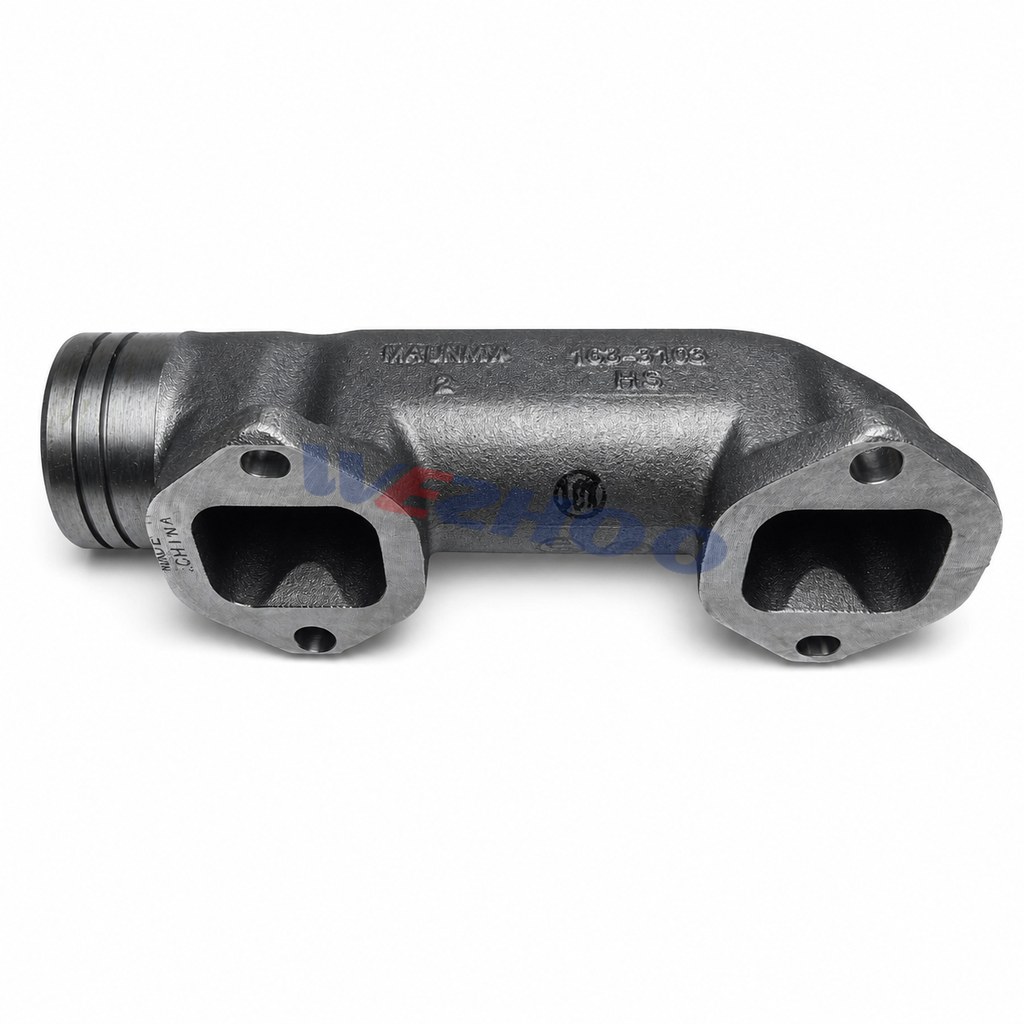1633103 Exhaust manifold - isolated manifold with two mounting ports