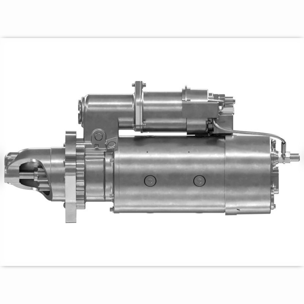 2071562 Electric Starting Motor Group - starter motor viewed from the side