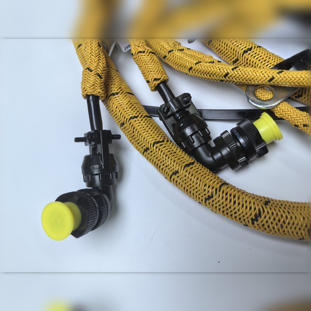 2219566 Wiring Harness Assembly - close-up of two right-angle harness connectors