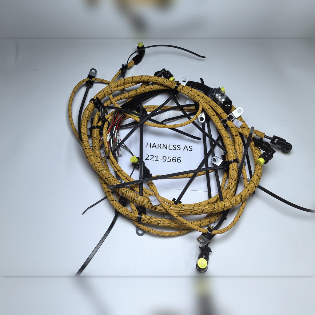 2219566 Wiring Harness Assembly - full branched harness viewed from above