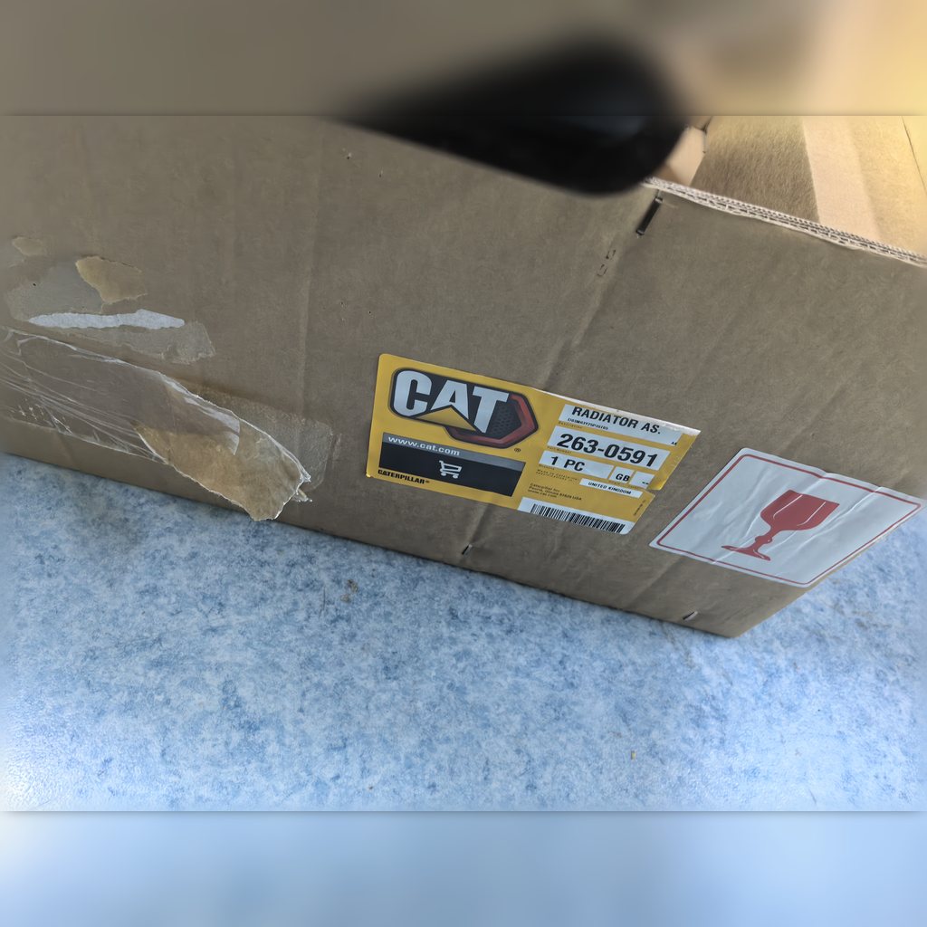 2630591 Radiator assembly - radiator shipping carton with parts labels