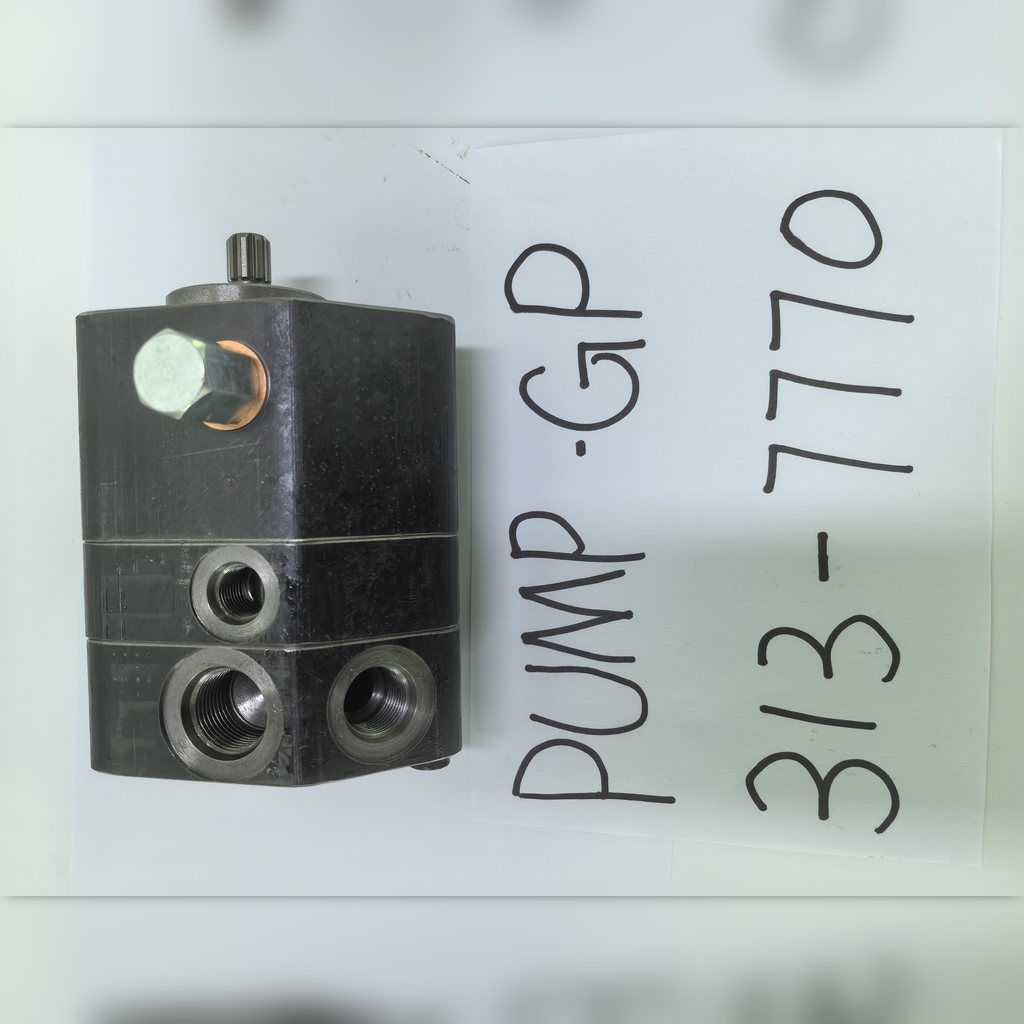3137770 Fuel Transfer Pump Group - close-up of the pump side and ports