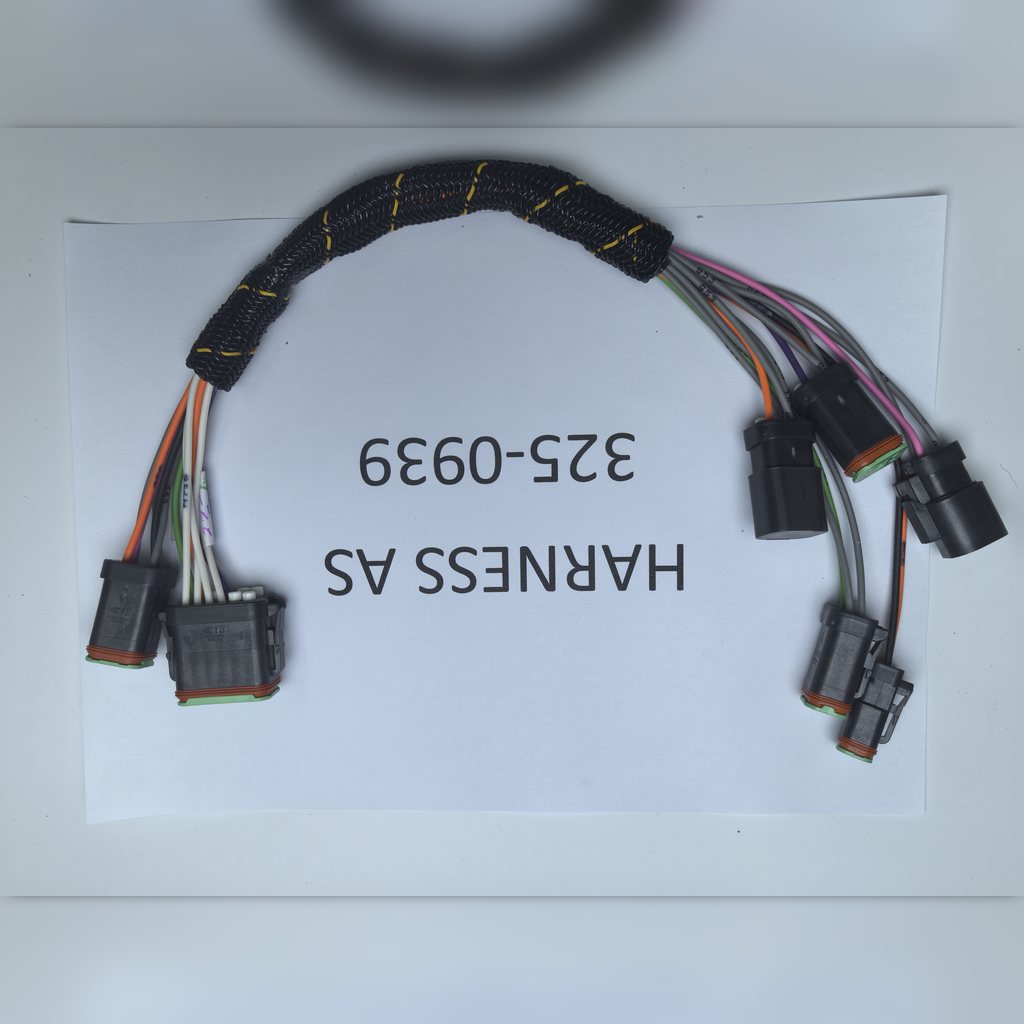 3250939 Harness assembly - curved harness and several plug connectors