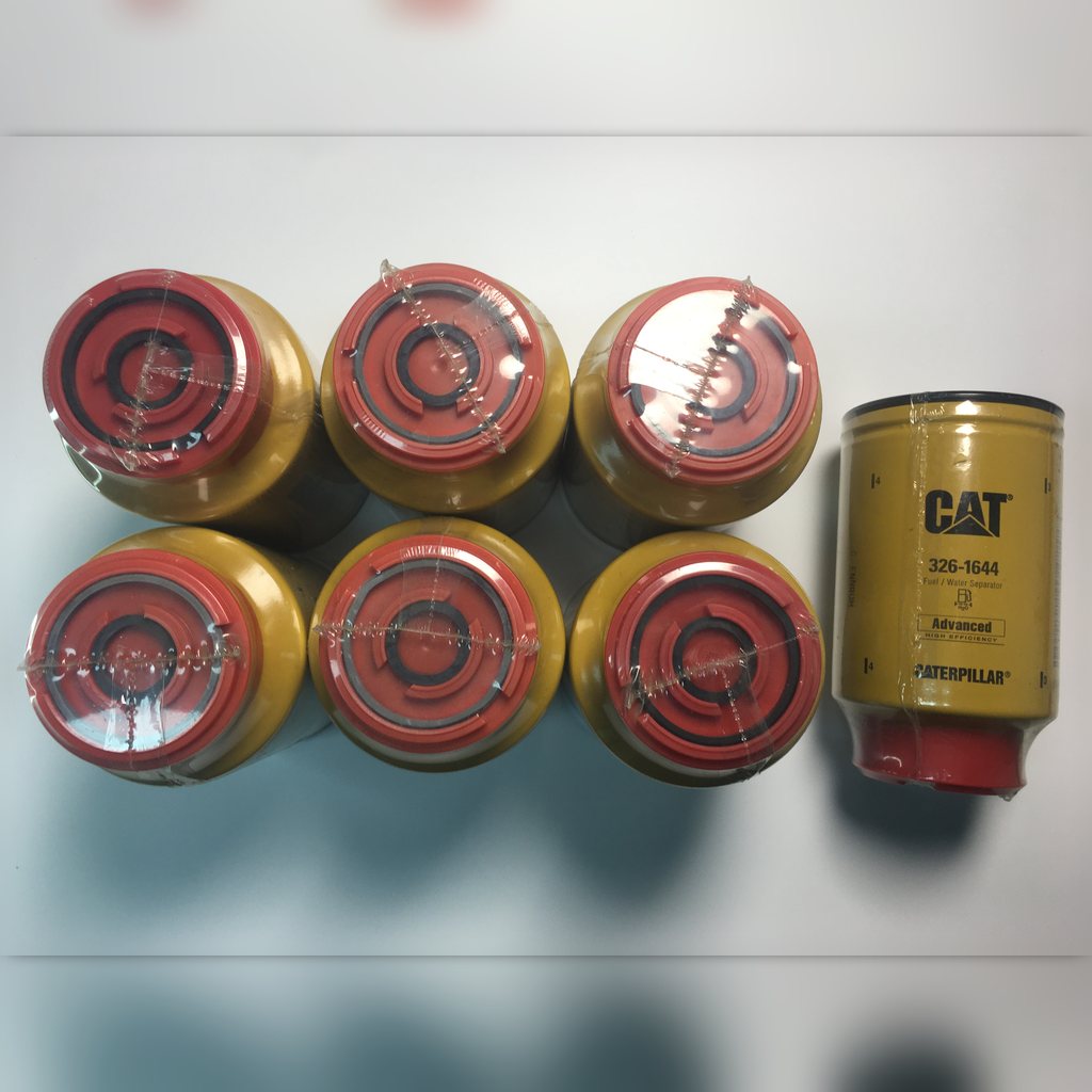 3261644 Separator Filter Assembly - filters showing red end caps beside one canister