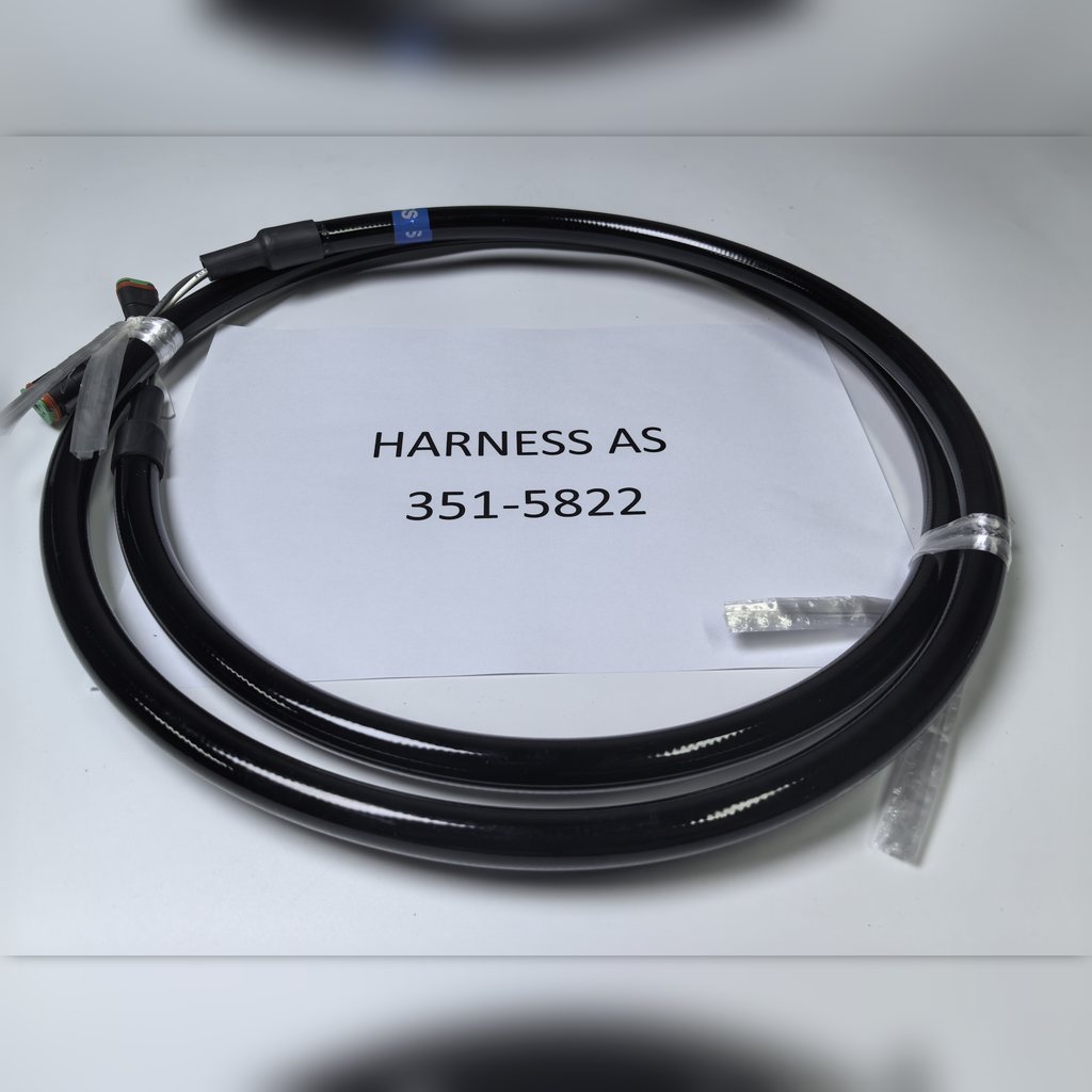 3515822 Harness assembly - harness connectors beside an identification sheet