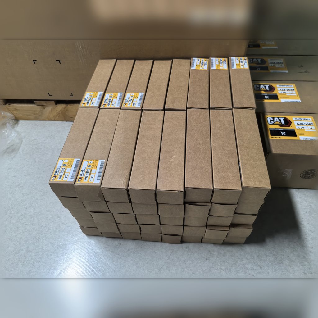 4981692 Valve - long parts cartons stacked in rows