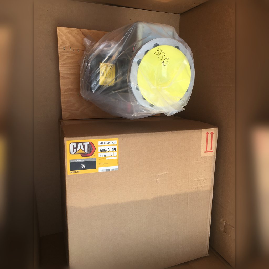 5068199 Fuel Valve Group - wrapped valve and its shipping carton