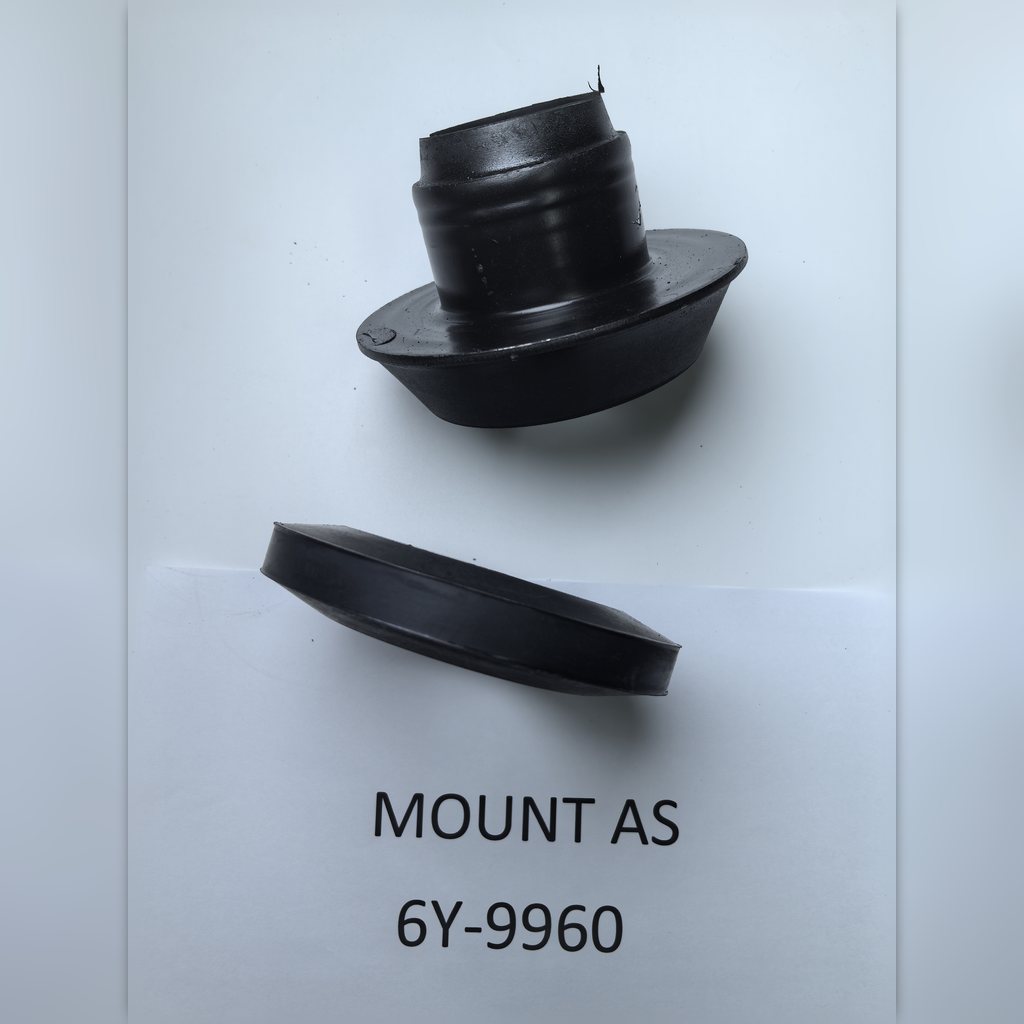 6Y-9960 Mount assembly - two mount pieces separated beside an identification sheet